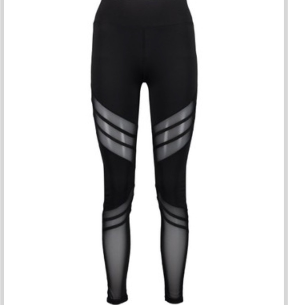 Mesh cutout leggings